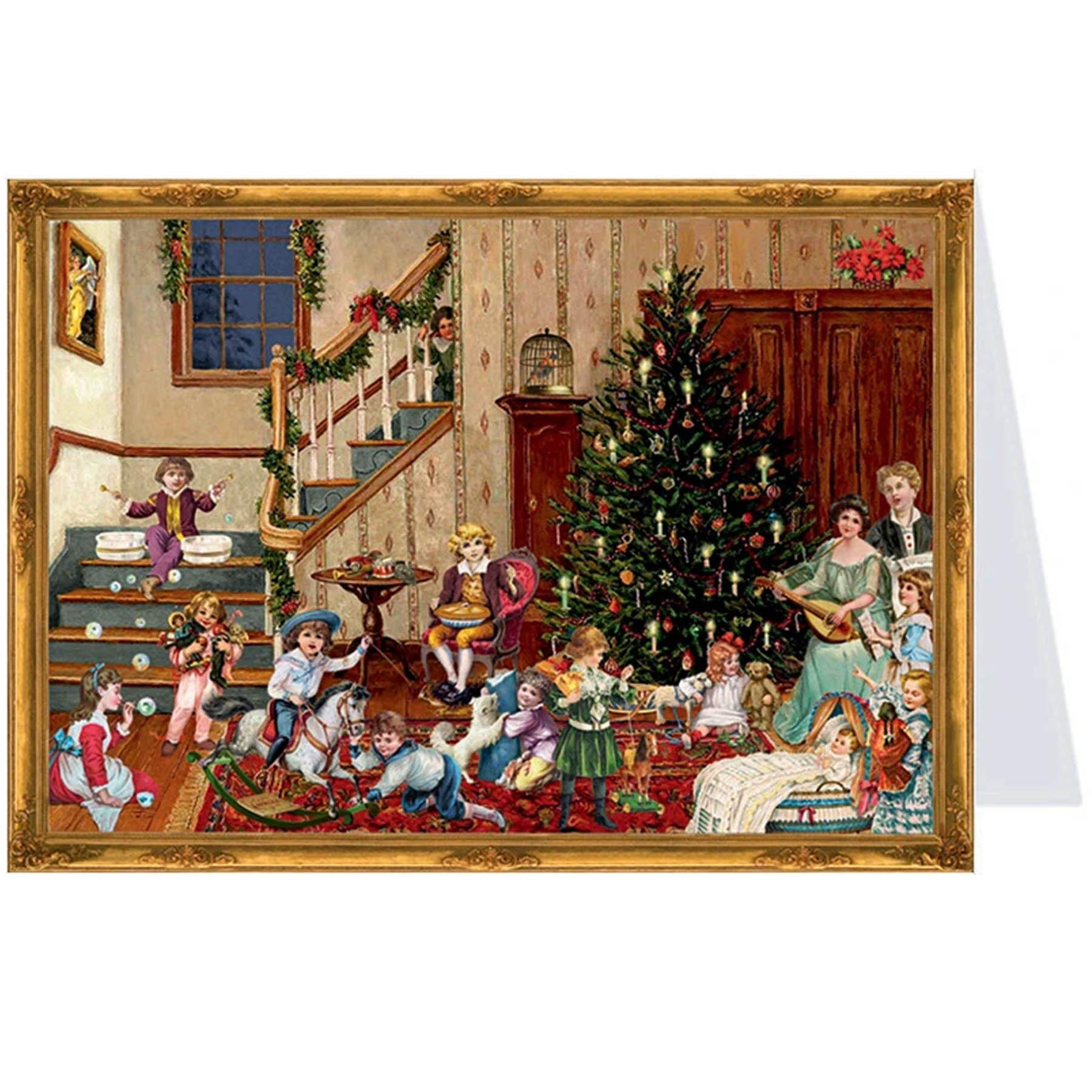 Postkarten-Adventskalender "Weihnachtsabend" - Sellmer Adventskalender