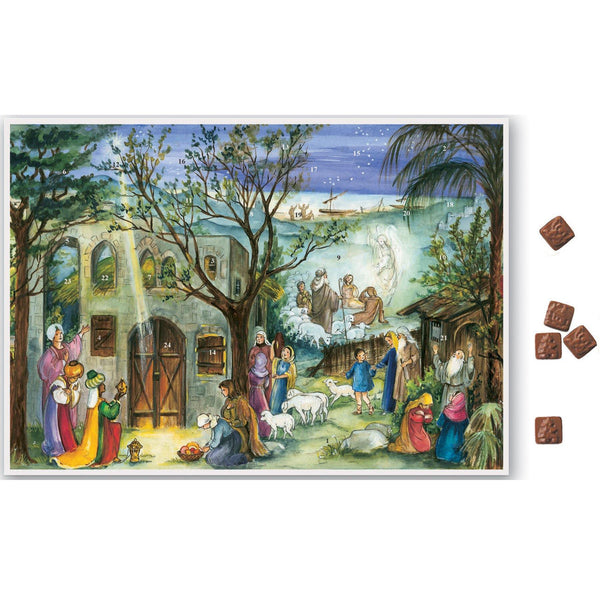 Schoko-Adventskalender "Stall von Bethlehem" - Sellmer Adventskalender