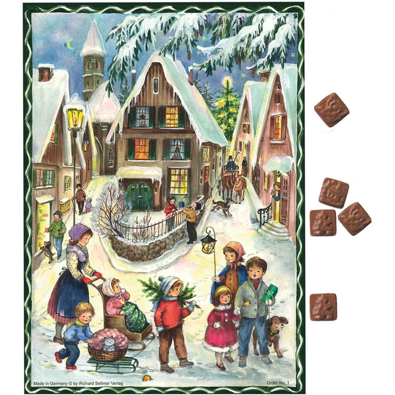 Schoko-Adventskalender "Weihnachten im Dorf" - Sellmer Adventskalender