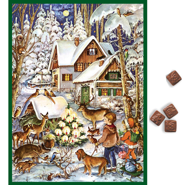 Schoko-Adventskalender "Winter bei den Tieren" - Sellmer Adventskalender