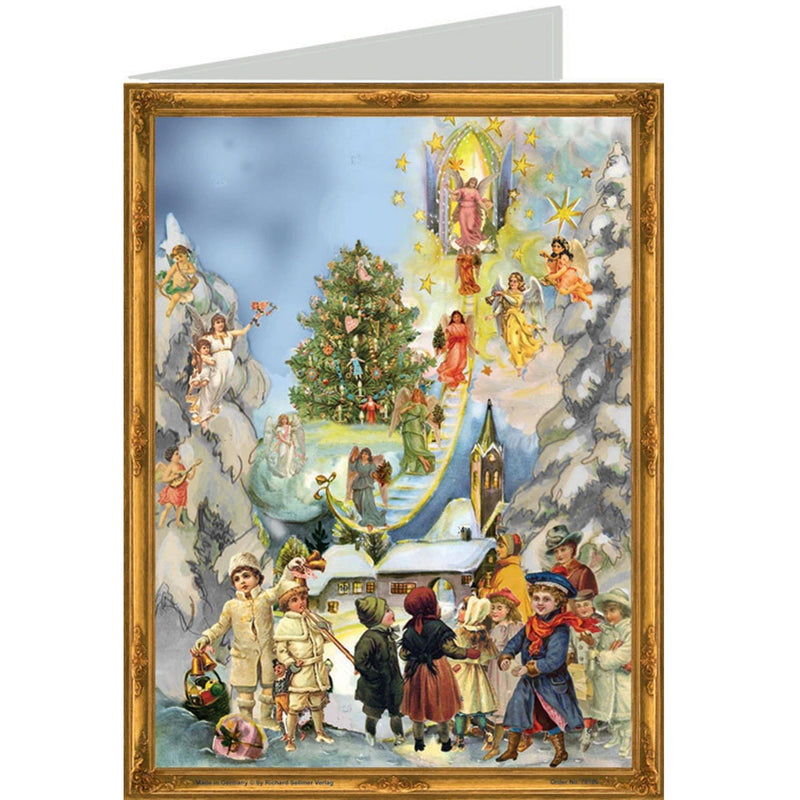 Weihnachtskarte "Auf der Himmelsleiter" - Sellmer Adventskalender
