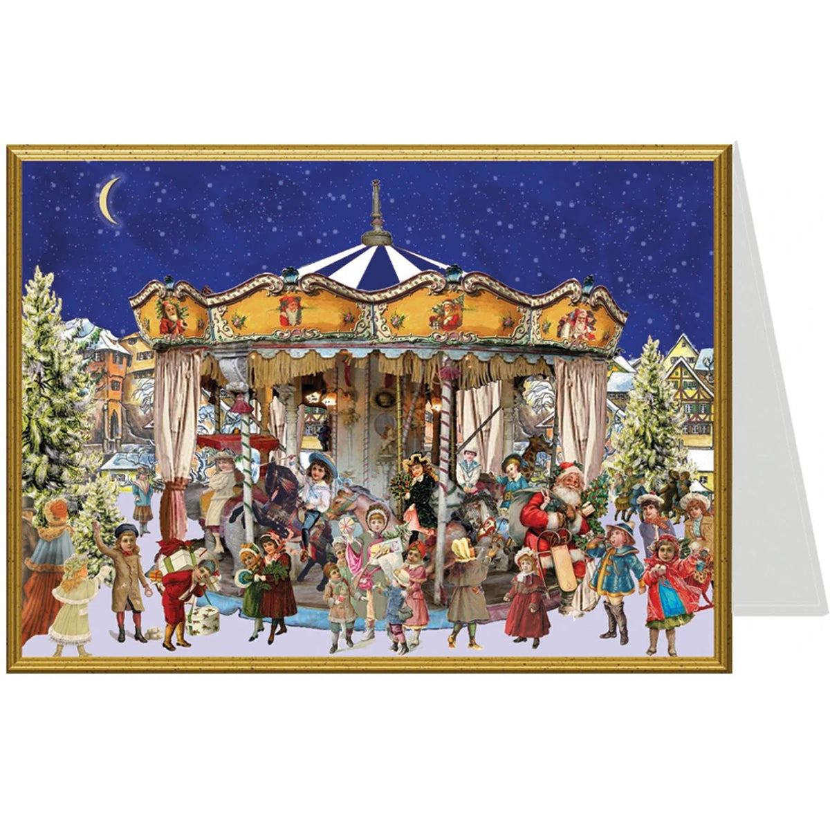 Weihnachtskarte „Weihnachtskarussell“ | Sellmer Verlag